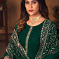 Salwar Suit Georgette Green Crystals Salwar Kameez