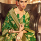 Trendy Saree Chiffon Green Jacquard Work Saree