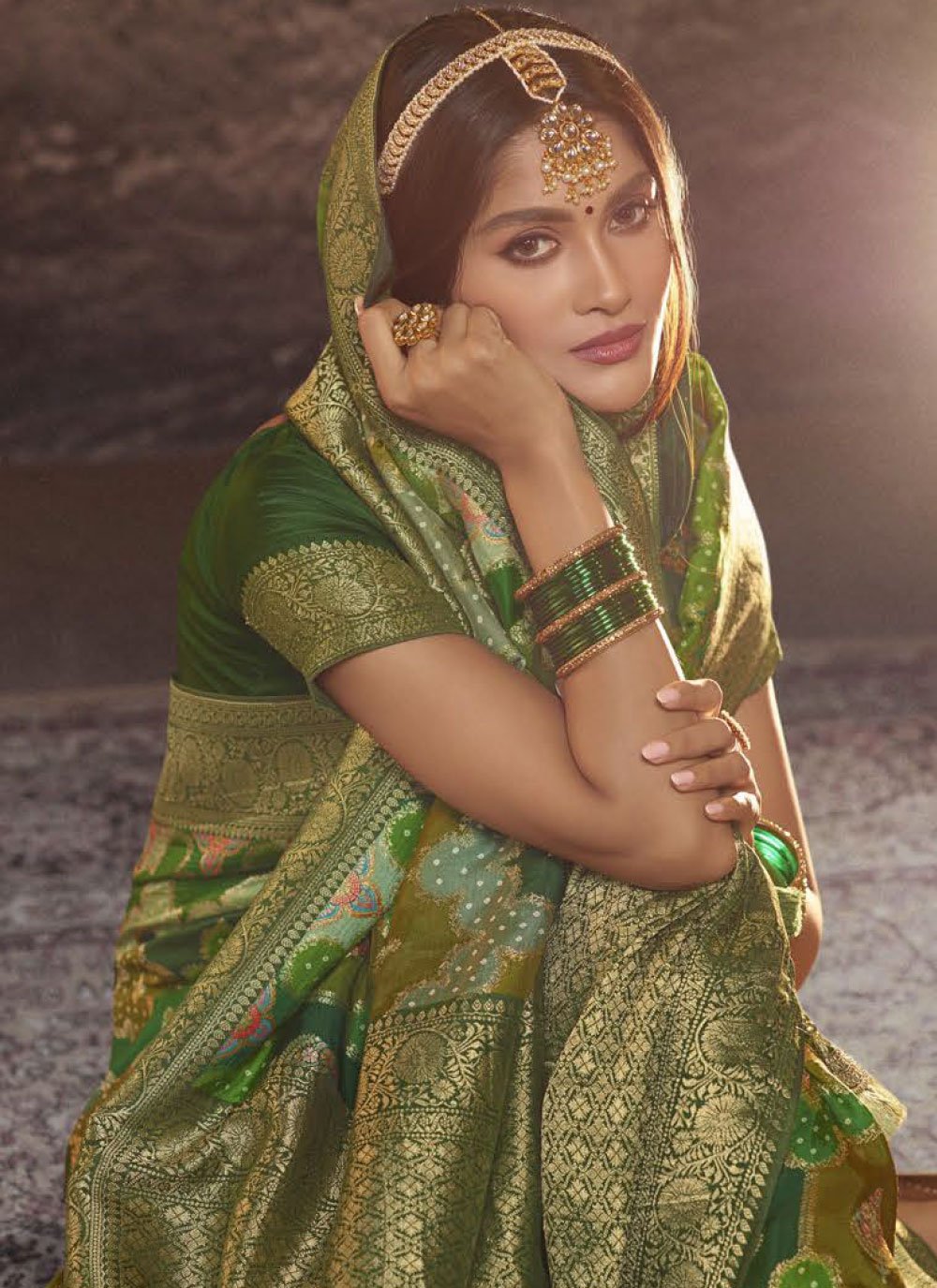 Classic Viscose Green Weaving Saree