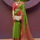 Classic Brasso Green Print Saree