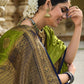 Classic Satin Silk Green Weaving Saree