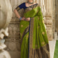 Classic Satin Silk Green Weaving Saree