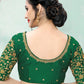 Blouse Silk Green Embroidered Blouse