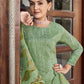 Straight Salwar Suit Georgette Green Embroidered Salwar Kameez