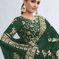 Classic Shimmer Georgette Green Sequins Saree