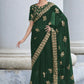 Classic Shimmer Georgette Green Sequins Saree