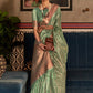 Designer Silk Green Weaving Saree