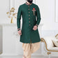 Indo Western Silk Green Lace Mens