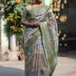 Classic Silk Green Print Saree