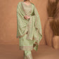 Salwar Suit Silk Green Embroidered Salwar Kameez