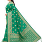 Trendy Saree Silk Green Weaving Saree