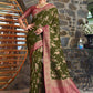 Contemporary Silk Green Weaving Saree