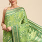 Classic Soft Cotton Green Weaving Saree