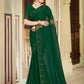 Contemporary Chiffon Green Stone Saree