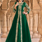 Salwar Suit Georgette Green Embroidered Salwar Kameez