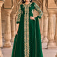 Salwar Suit Georgette Green Embroidered Salwar Kameez