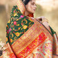 Trendy Saree Silk Green Weaving Saree