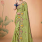 Trendy Saree Silk Green Embroidered Saree