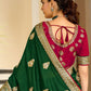 Trendy Saree Vichitra Silk Green Embroidered Saree