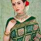 Contemporary Art Silk Green Weaving Saree