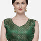 Blouse Jacquard Green Weaving Blouse