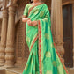 Classic Banarasi Silk Green Weaving Saree