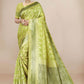 Classic Organza Green Weaving Saree