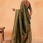 Classic Kanjivaram Silk Green Weaving Saree
