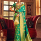 Contemporary Handloom Silk Green Weaving Saree