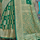 Traditional Saree Banarasi Silk Green Weaving Saree