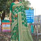 Traditional Saree Banarasi Silk Green Weaving Saree