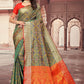 Classic Patola Silk Green Weaving Saree