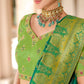 Traditional Saree Silk Green Weaving Saree