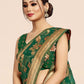 Trendy Saree Organza Viscose Green Weaving Saree