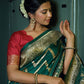 Classic Banarasi Silk Green Weaving Saree