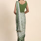 Classic Satin Silk Green Embroidered Saree