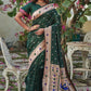 Classic Banarasi Silk Green Woven Saree