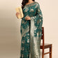 Casual Organza Green Woven Saree