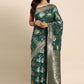 Casual Organza Green Woven Saree