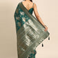 Casual Organza Green Woven Saree