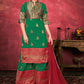Salwar Suit Art Silk Green Woven Salwar Kameez