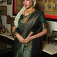 Contemporary Silk Green Woven Saree