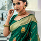 Classic Silk Green Woven Saree