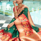 Trendy Saree Silk Green Woven Saree