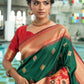 Trendy Saree Silk Green Woven Saree