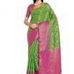 Classic Kanjivaram Silk Green Zari Saree
