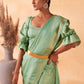 Trendy Saree Kanjivaram Silk Green Weaving Saree