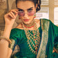 Trendy Saree Satin Silk Green Weaving Saree