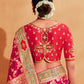 Classic Silk Grey Hot Pink Patch Border Saree