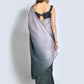 Shaded Saree Georgette Grey Pink Sequins Saree